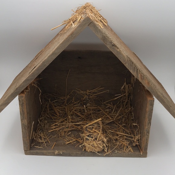 Rams Horn Wools Handmade & Signed Felted Wool 13 pc Nativity w/ Wooden Crèche - Picture 5 of 11